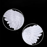 Maxbell 12Pcs Angel Feather Wings Costume Decorations Ornaments for Party Festivals 110mmx65mm