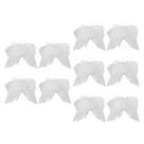 Maxbell 10Pcs Angel Wings DIY Craft Pendant Ornament for Holiday Celebration Wedding 20cmx15cm
