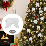 Maxbell 10Pcs Angel Wings DIY Craft Pendant Ornament for Holiday Celebration Wedding 20cmx15cm