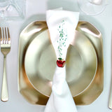 Maxbell 6 Pieces Napkin Holder Serviette Buckles Holder for Anniversary Decoration