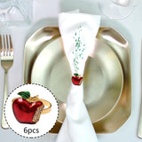 Maxbell 6 Pieces Napkin Holder Serviette Buckles Holder for Anniversary Decoration