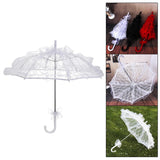 Maxbell Handmade Lace Umbrella Wedding Parasol Bridal Wedding Dancing Accessories White