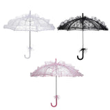 Maxbell Handmade Lace Umbrella Wedding Parasol Bridal Wedding Dancing Accessories White