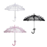 Maxbell Handmade Lace Umbrella Wedding Parasol Bridal Wedding Dancing Accessories White