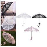 Maxbell Handmade Lace Umbrella Wedding Parasol Bridal Wedding Dancing Accessories White
