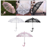 Maxbell Handmade Lace Umbrella Wedding Parasol Bridal Wedding Dancing Accessories White