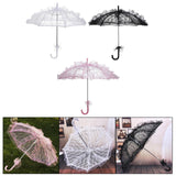 Maxbell Handmade Lace Umbrella Wedding Parasol Bridal Wedding Dancing Accessories White