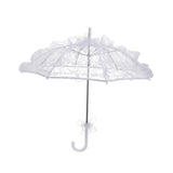 Maxbell Handmade Lace Umbrella Wedding Parasol Bridal Wedding Dancing Accessories White