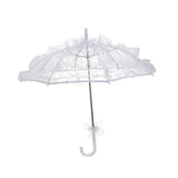 Maxbell Handmade Lace Umbrella Wedding Parasol Bridal Wedding Dancing Accessories White