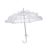 Maxbell Handmade Lace Umbrella Wedding Parasol Bridal Wedding Dancing Accessories White