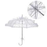 Maxbell Handmade Lace Umbrella Wedding Parasol Bridal Wedding Dancing Accessories White