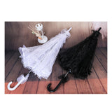 Maxbell Handmade Lace Umbrella Wedding Parasol Bridal Wedding Dancing Accessories White