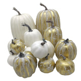 Maxbell 14 Pieces Artificial Pumpkins Foam Crafts Display for Thanksgiving Holiday