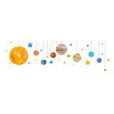 Maxbell Solar System Planets Wall Sticker Removable for Kids Room Nursery Classroom