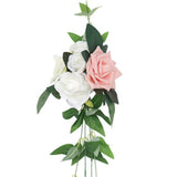 Maxbell Chair Back Flower Chair Bench Flowers Backdrop Decor for Garden Decoration 15cmx60cm