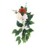 Maxbell Chair Back Flower Chair Bench Flowers Backdrop Decor for Garden Decoration 20cmx45cm