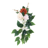 Maxbell Chair Back Flower Chair Bench Flowers Backdrop Decor for Garden Decoration 20cmx45cm