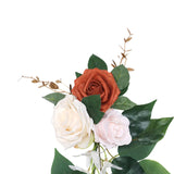 Maxbell Chair Back Flower Chair Bench Flowers Backdrop Decor for Garden Decoration 20cmx45cm