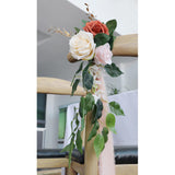 Maxbell Chair Back Flower Chair Bench Flowers Backdrop Decor for Garden Decoration 20cmx45cm