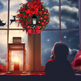 Maxbell wreath Hanging Garland with Light for door Party Window