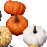 Maxbell 10Pcs Simulation Pumpkin Decoration Foam for Halloween Kitchen Fireplace
