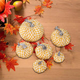 Maxbell 6x Artificial Pumpkins Harvest Autumn Foam for Kitchen Fireplace Outdoor orange