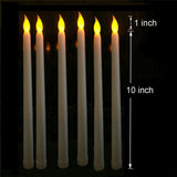 Maxbell 6 Pieces Flameless LED Candles Battery Operated for Party Halloween Table