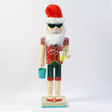 Maxbell Wood Nutcracker Figures Christmas Shelves Decor Desktop Red