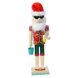 Maxbell Wood Nutcracker Figures Christmas Shelves Decor Desktop Red