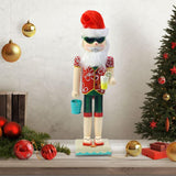 Maxbell Wood Nutcracker Figures Christmas Shelves Decor Desktop Red