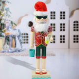 Maxbell Wood Nutcracker Figures Christmas Shelves Decor Desktop Red