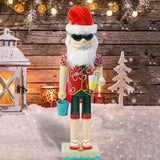 Maxbell Wood Nutcracker Figures Christmas Shelves Decor Desktop Red