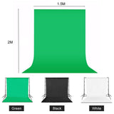 Maxbell Maxbell Backdrop Cloth Multipurpose Extra Thicker Washable Studio Prop Accessory Green 2mx1.5m