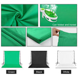 Maxbell Maxbell Backdrop Cloth Multipurpose Extra Thicker Washable Studio Prop Accessory Green 2mx1.5m