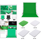 Maxbell Maxbell Backdrop Cloth Multipurpose Extra Thicker Washable Studio Prop Accessory Green 2mx1.5m