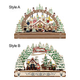 Maxbell Handmade DIY Village Vacation Church Holiday Tabletop Festive Ornaments Style A
