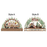 Maxbell Handmade DIY Village Vacation Church Holiday Tabletop Festive Ornaments Style A