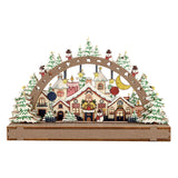 Maxbell Handmade DIY Village Vacation Church Holiday Tabletop Festive Ornaments Style A