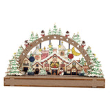 Maxbell Handmade DIY Village Vacation Church Holiday Tabletop Festive Ornaments Style A