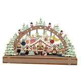 Maxbell Handmade DIY Village Vacation Church Holiday Tabletop Festive Ornaments Style A