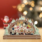 Maxbell Handmade DIY Village Vacation Church Holiday Tabletop Festive Ornaments Style A