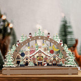 Maxbell Handmade DIY Village Vacation Church Holiday Tabletop Festive Ornaments Style A