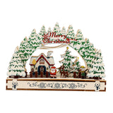 Maxbell Handmade DIY Village Vacation Church Holiday Tabletop Festive Ornaments Style B