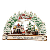 Maxbell Handmade DIY Village Vacation Church Holiday Tabletop Festive Ornaments Style B