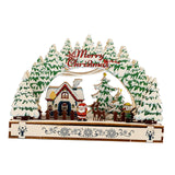 Maxbell Handmade DIY Village Vacation Church Holiday Tabletop Festive Ornaments Style B