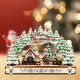 Maxbell Handmade DIY Village Vacation Church Holiday Tabletop Festive Ornaments Style B