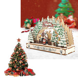Maxbell Handmade DIY Village Vacation Church Holiday Tabletop Festive Ornaments Style B