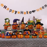 Maxbell Light up Halloween Foam Pumpkin Lantern Decorative for House Tabletop Porch style B