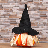 Maxbell Light up Halloween Foam Pumpkin Lantern Decorative for House Tabletop Porch style D
