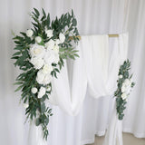 Maxbell Artificial Flower Swag Backdrop Hanging Wedding Arch Wreath for Wedding Wall